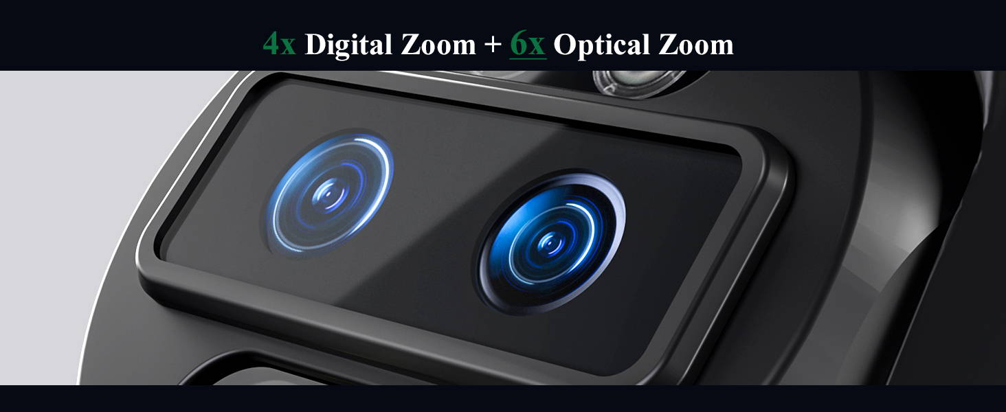 4K 16MP 8MP + 8MP 360 デュアルレンズ Wifi 屋外セキュリティ